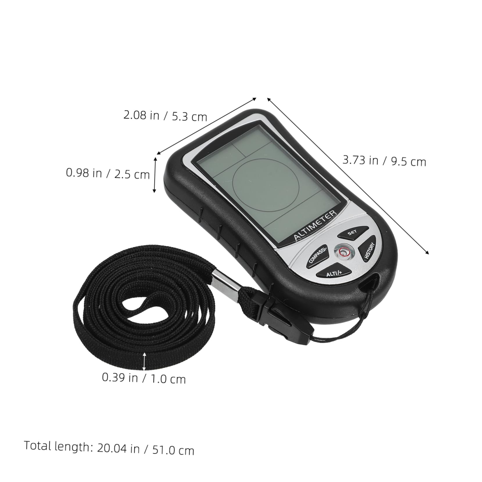 POPETPOP Mountaineering Guide Electronic Compass Barometer Portable Digital Weather Meter for Hiking