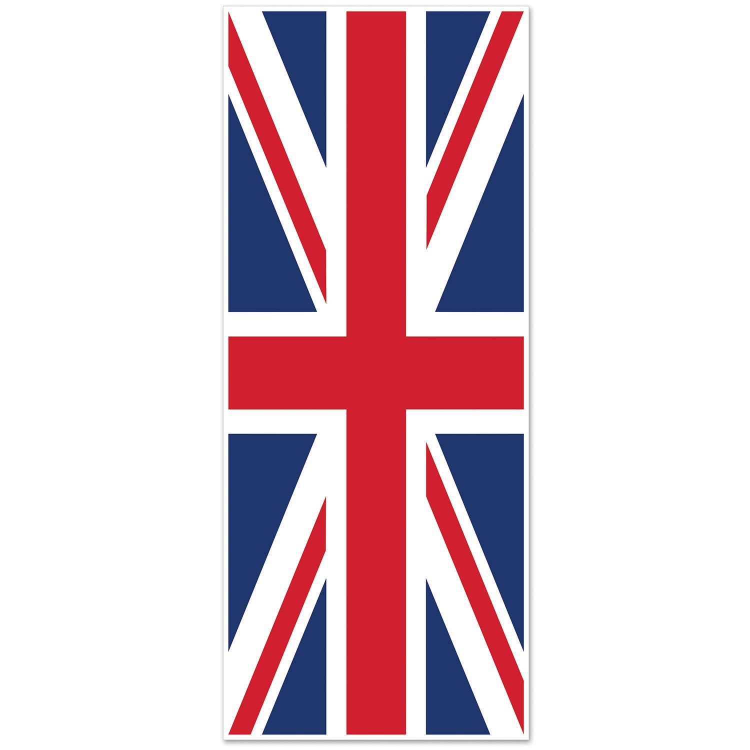 Beistle Union Jack Plastic Door Cover- 1 pc