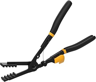 Renekton ‎Curved Hose Clamp Pliers, Cross-Cut Tip Design Grips