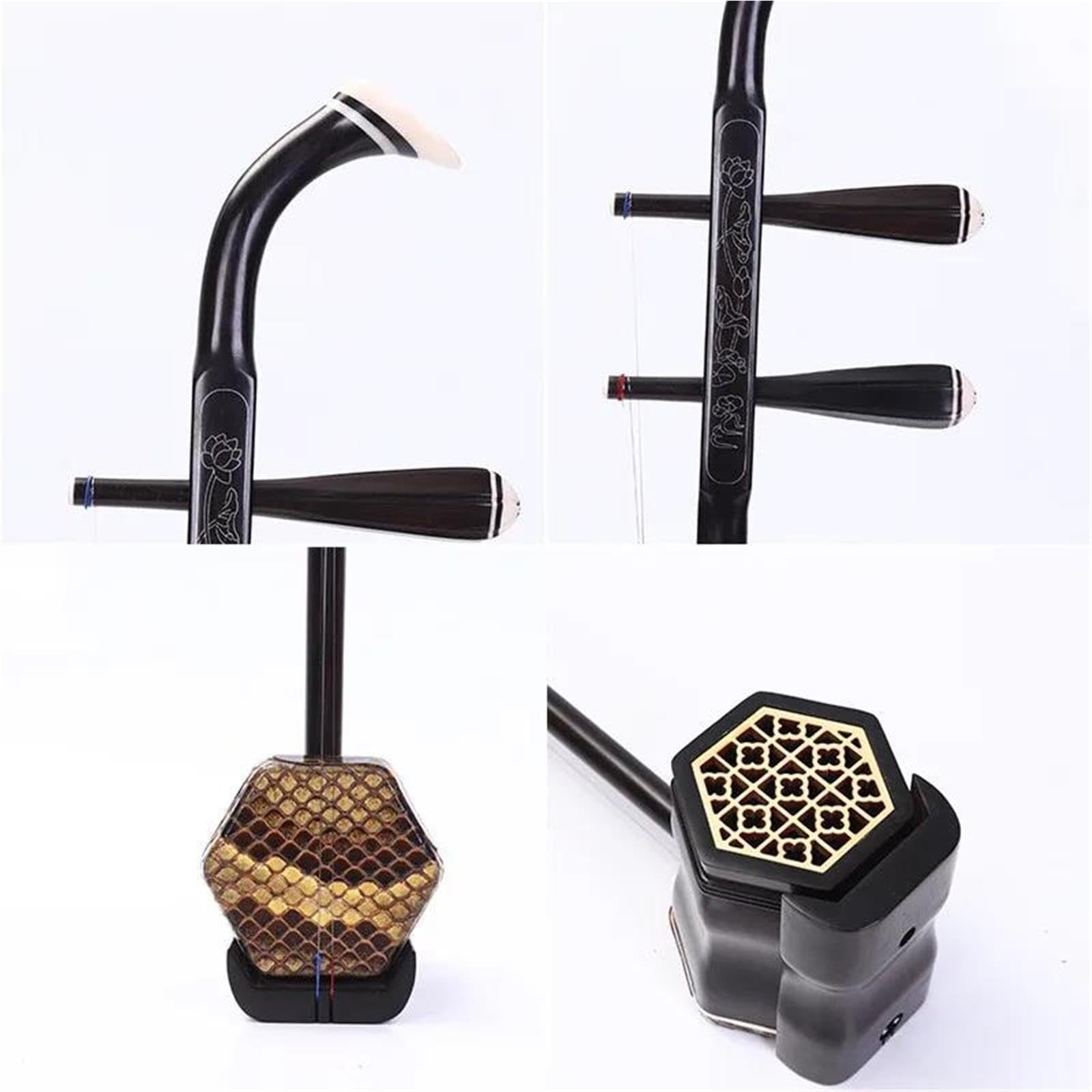 Erhu Tradycyjny Dwustrunowy Hebanowy Erhu