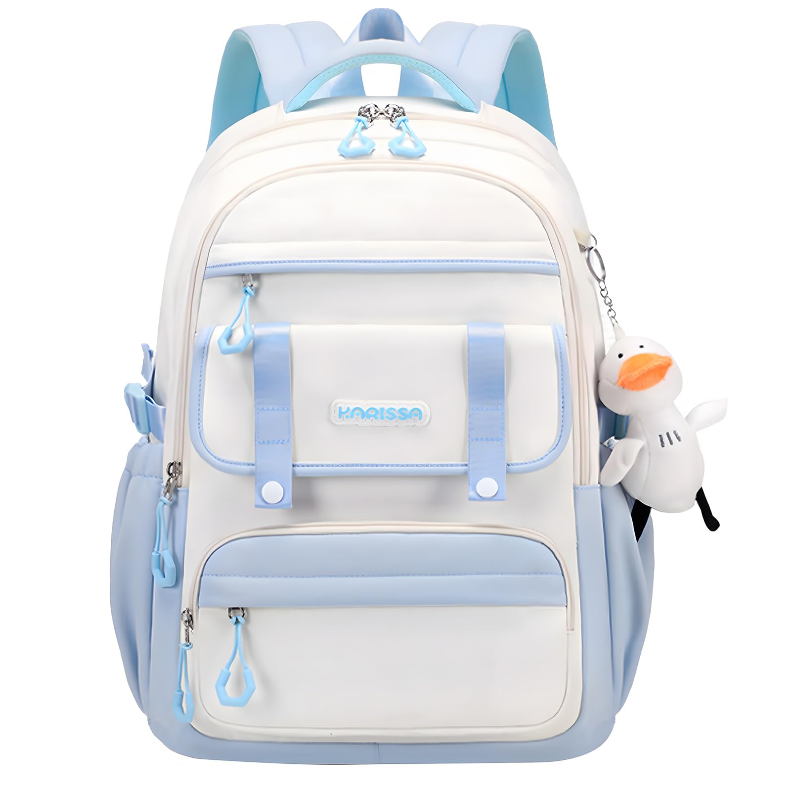 mygreen Cute Girls Backpack with Safety Whistle Reflective Strip - Large Capacity School Bag for Ages 6-12 Ergonomic