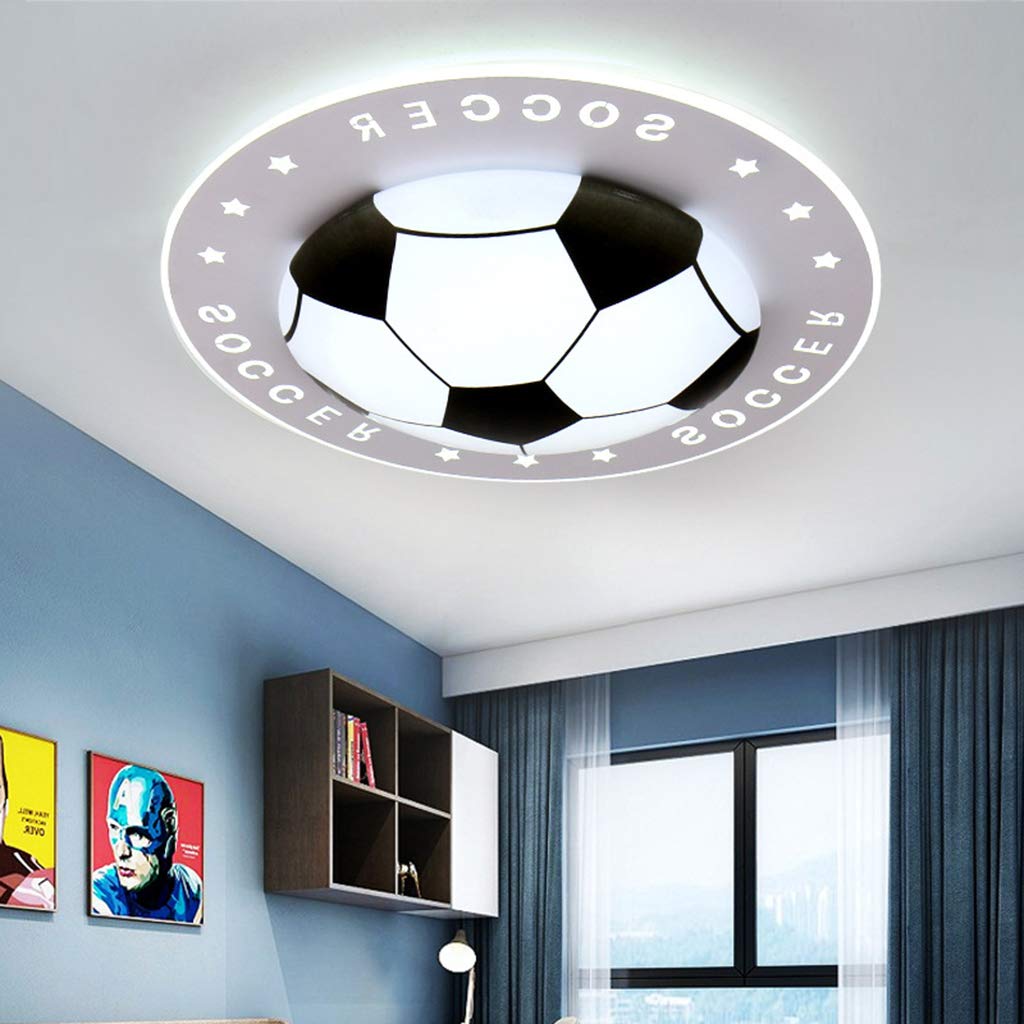 HXYSXHJUO Bedroom Chandelier for Kids Room Children's Lighting Fixture, Football Pattern dimmable led Ceiling lamp Lamp Household faucets