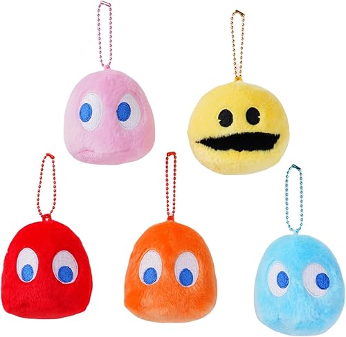 Bonito llavero de felpa de juego, juguete de peluche fantasma, animales de peluche suaves y lindos de 3 pulgadas, decoraciones de tus bolsos,
