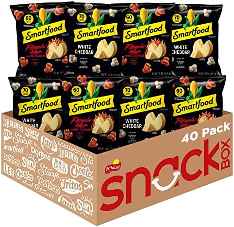 Amazon.com : Smartfood Popcorn Flamin' Hot & White Cheddar ...