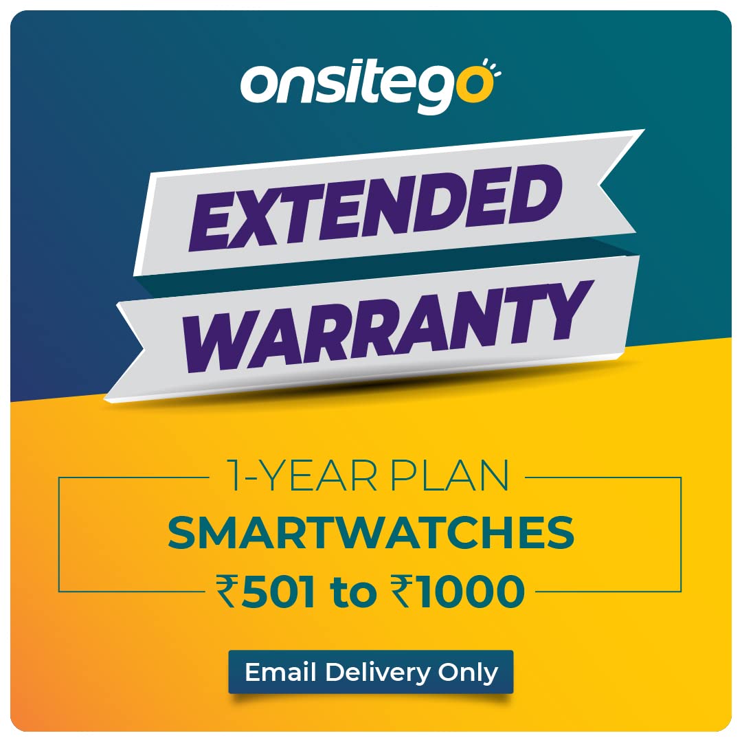 Onsitego 1 Year Extended Warranty for Smartwatches from Rs. 501-1000 (Email Delivery - No Physical Kit) (B0C2J5CMY1) Amazon Price History, Amazon Price Tracker