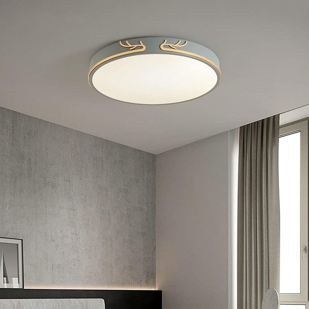 Nordic Led Flat Lamp Round Ceiling Light 3 Light Color Changeable Ultra-thin 1.9 Inches Close To Ceiling Light Fixtures Corridor Decorative Lighting Living Room Bedroom Warm Home Study Lighting LQZCXM