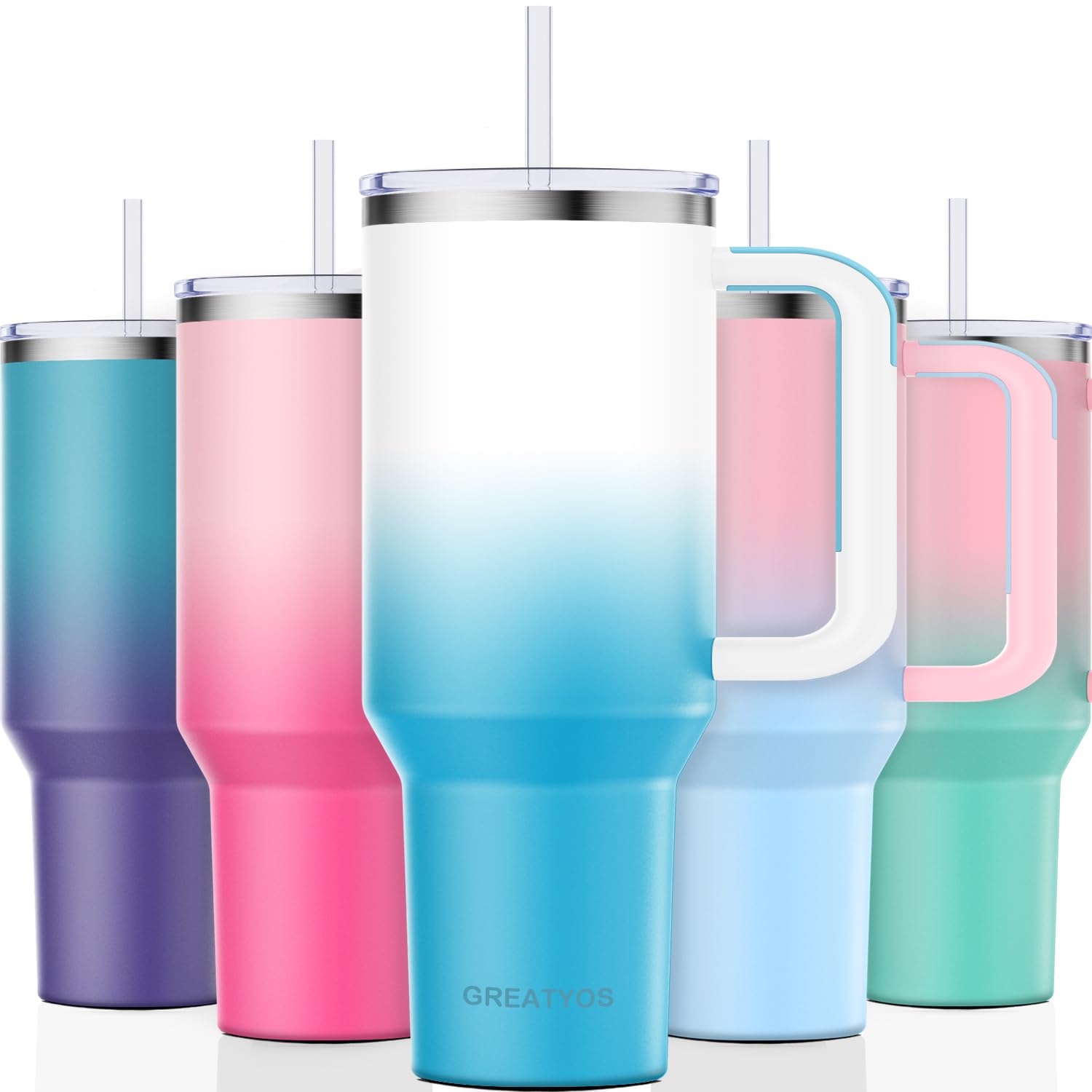 Greatyos 40 oz Tumbler Clouds Sky