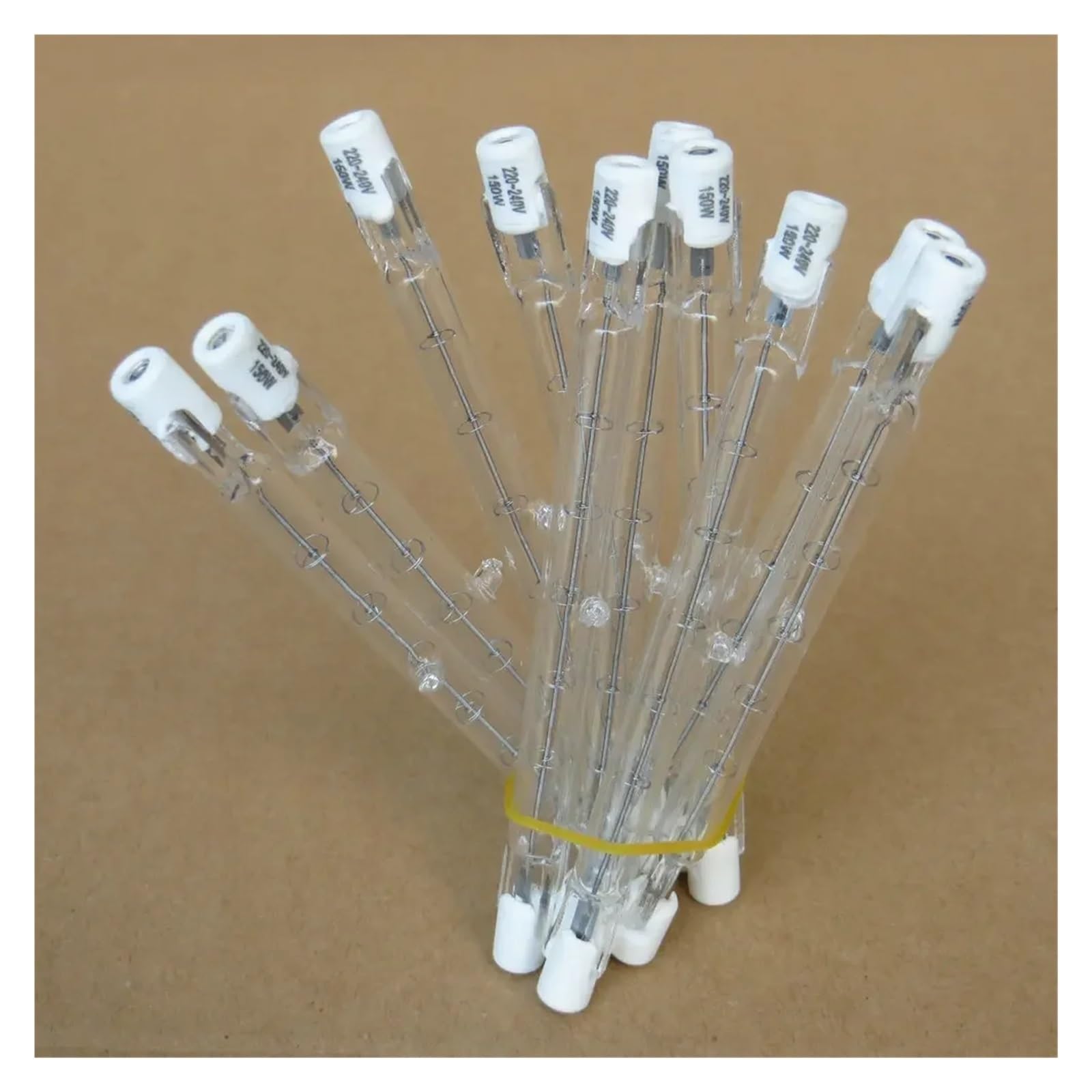 10 pz R7s 118mm Tubo di Vetro Lampadina Alogena 220-240 V 150 W 200 W 300 W 500 W Tipo J T3 118mm R7s Alogena Blub(R7s 118 500W)