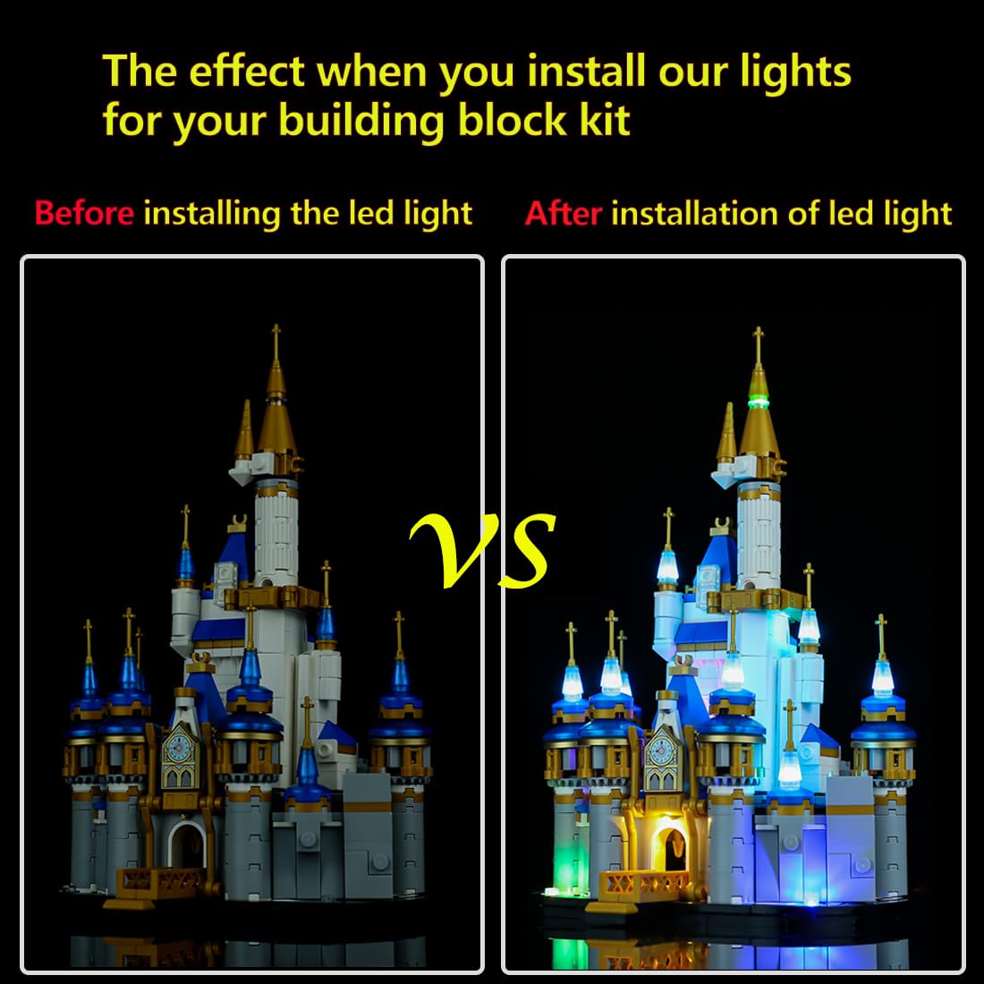 Amazon.com: Kyglaring LED Lighting Kit for Lego Disney 40478 Mini