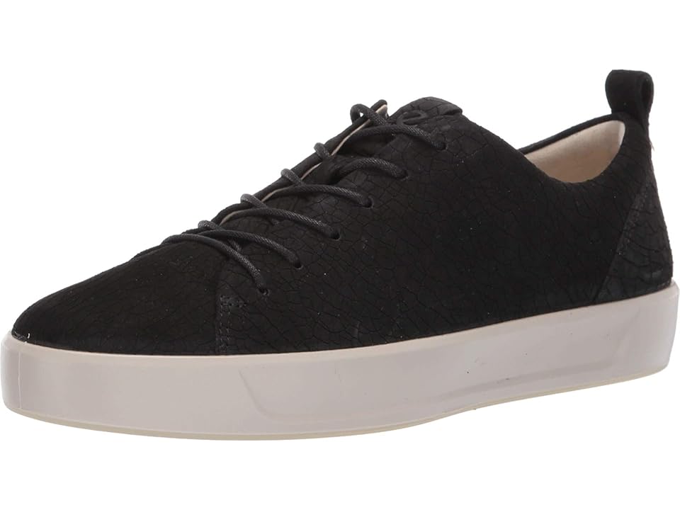 

ECCO Soft 8 Sneaker (Black Cow Nubuck) Women's Lace up casual Shoes