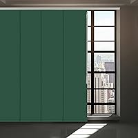 Vista 12 de Persiana opaca inalámbrica con panel deslizante, persianas verticales de 4 o 6 rieles para ventana corrediza y puerta de patio, cortina de tela