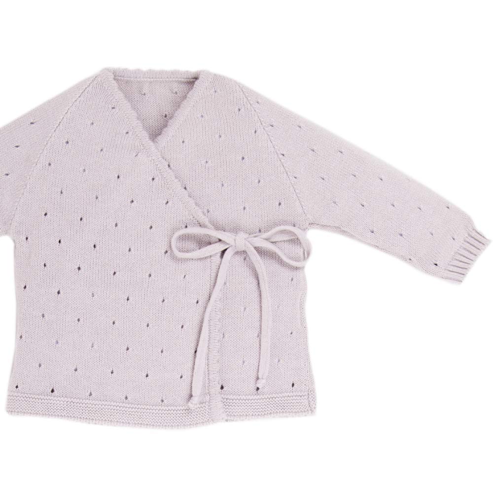 Minutus Primera Puesta bebé Conjunto Aire + Gorro, 100% Algodón (Gris)