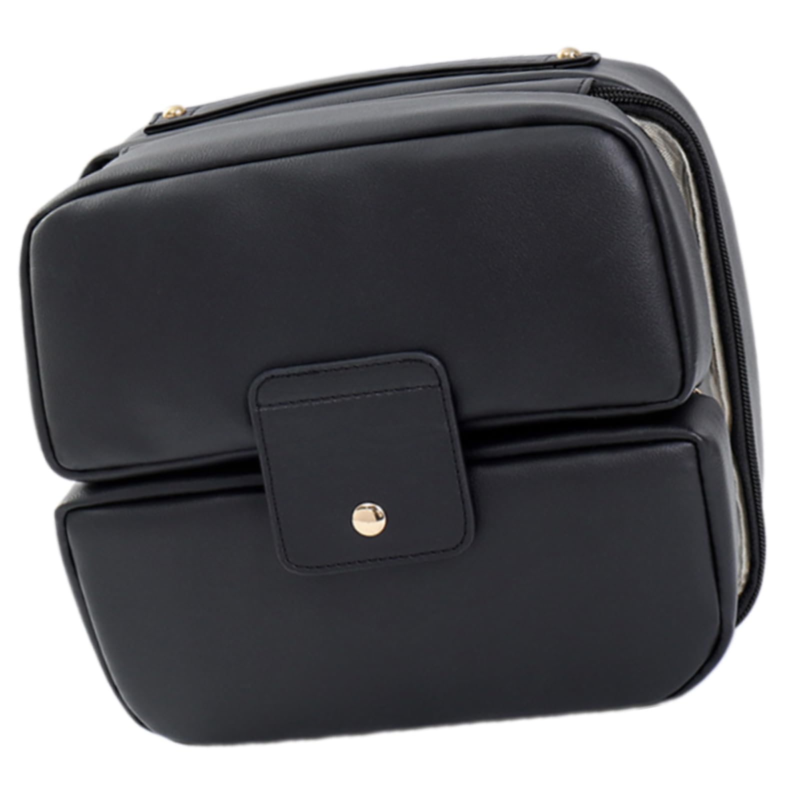 CAZSTYK Portable PU Cosmetic Bag with Spacious Interior Practical for Travel Toiletries Storage and Daily Makeup Organization Portable Makeup Bag