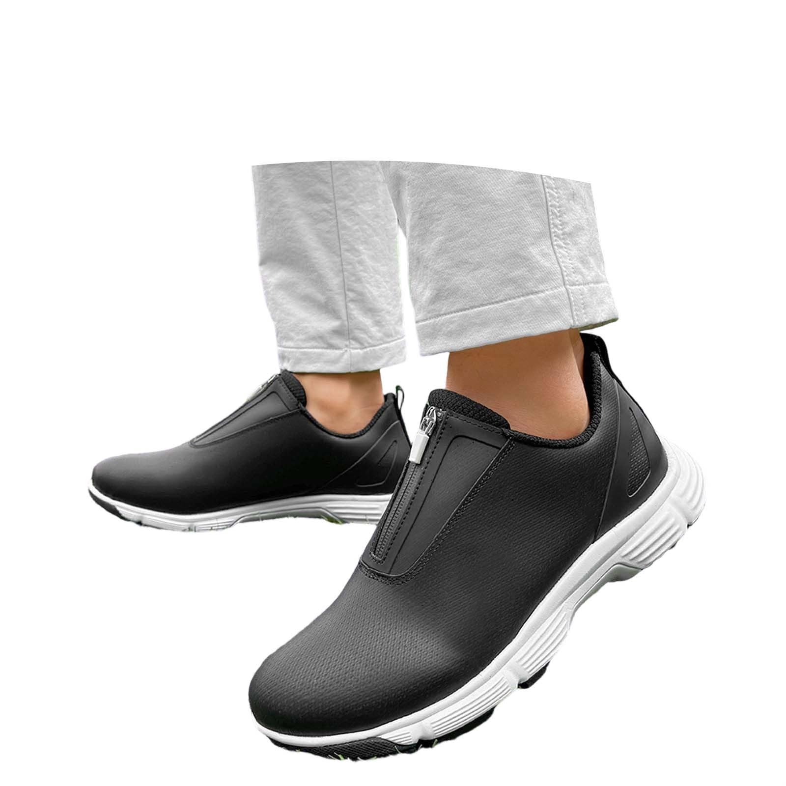 Scarpe da golf da uomo, estive, senza tacchetti e cerniera, unisex, traspiranti, comode, sportive, per il tempo libero