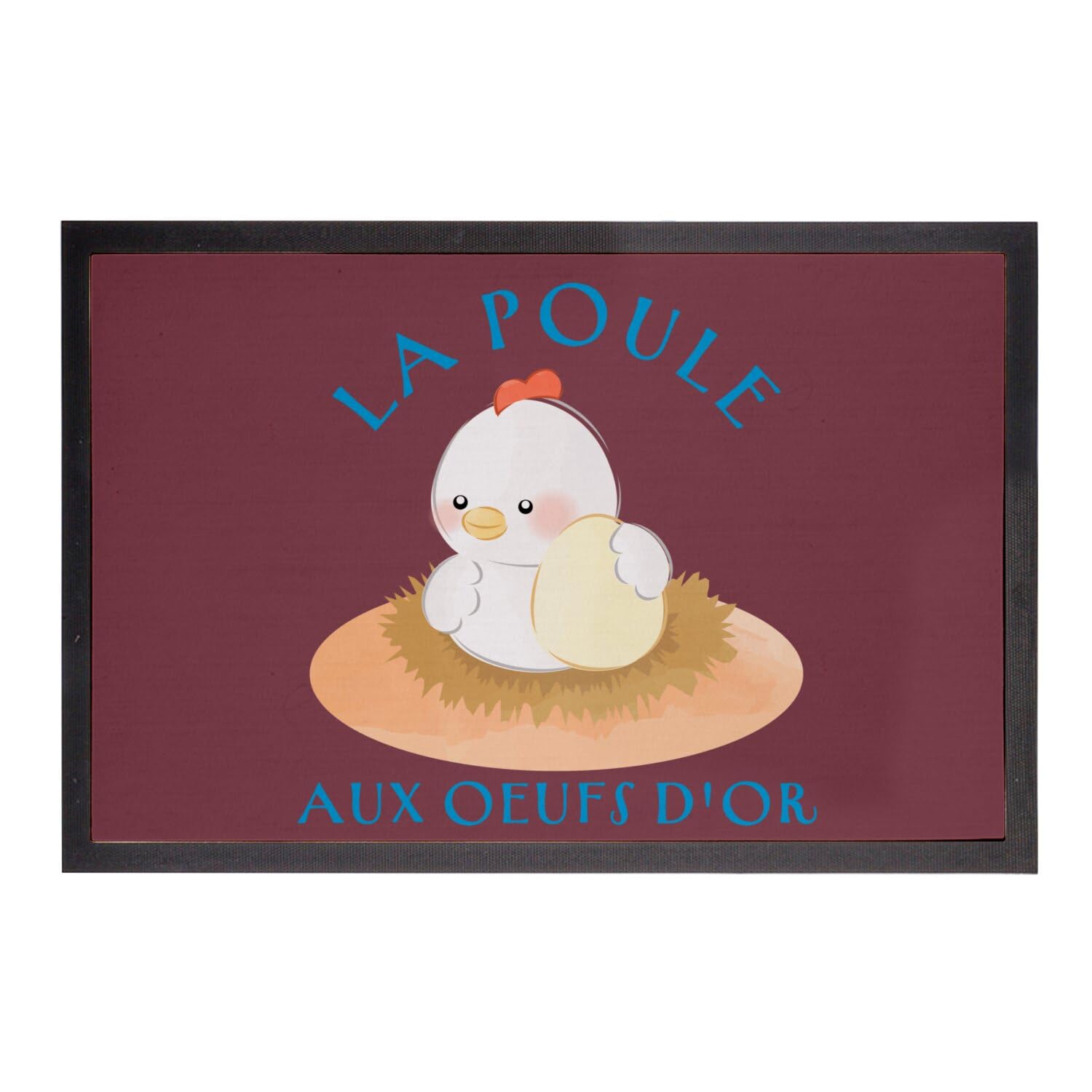 Paillasson rouge 75x50cm au design Fabulous haut de gamme