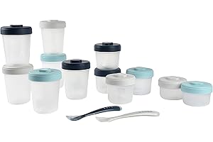 Baeba Premium Baby Food Storage Containers with Lids