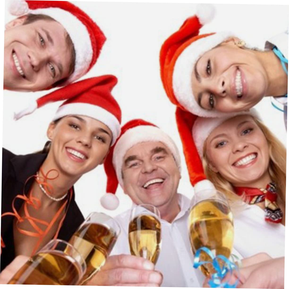 TOPBATHY 12 Piezas Gorro Navideño De Papá Noel Sombreros De Papá Noel Sombrero De Navidad Tocado De Navidad Sombreros De Navidad Sombrero De De Navidad Sombrero De Santa Felpa