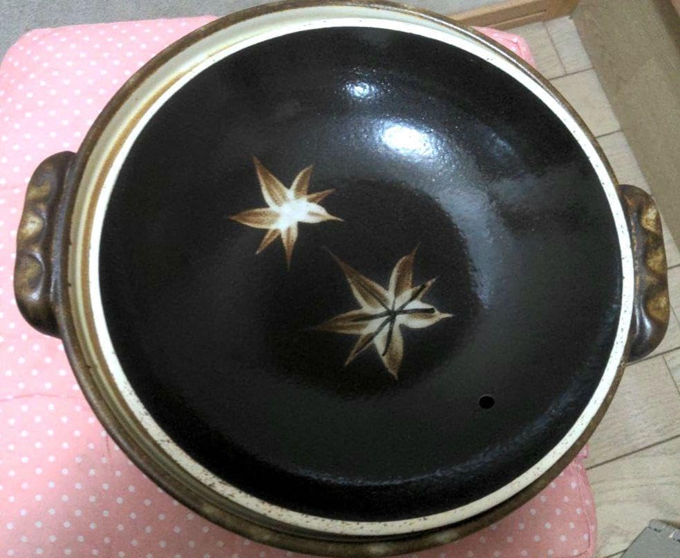 土鍋　8号　もみじ柄 土鍋 8号 もみじ柄 萬古焼 土鍋 京紅葉