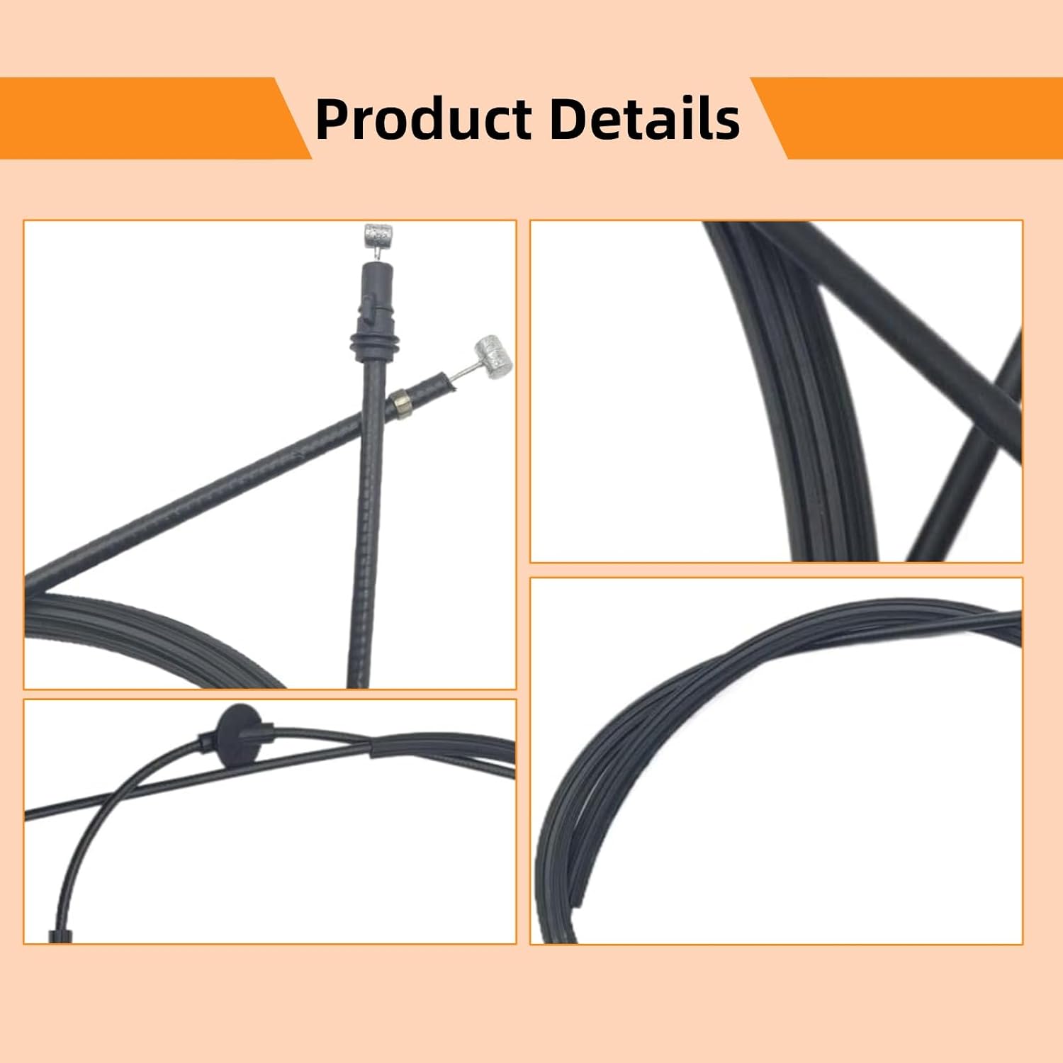 Engine Hood Release Cable Bonnet Latch Cable Compatible with Audi Q5 8R1823535