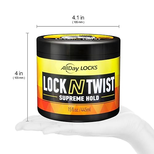Miniatura 5 de AllDay Locks Lock N Twist (15 oz) Supreme Hold, No Frizz or Flaking Hydrating, Nourishing Locking Gel Grape & Avocado-Infused Lock & Twist