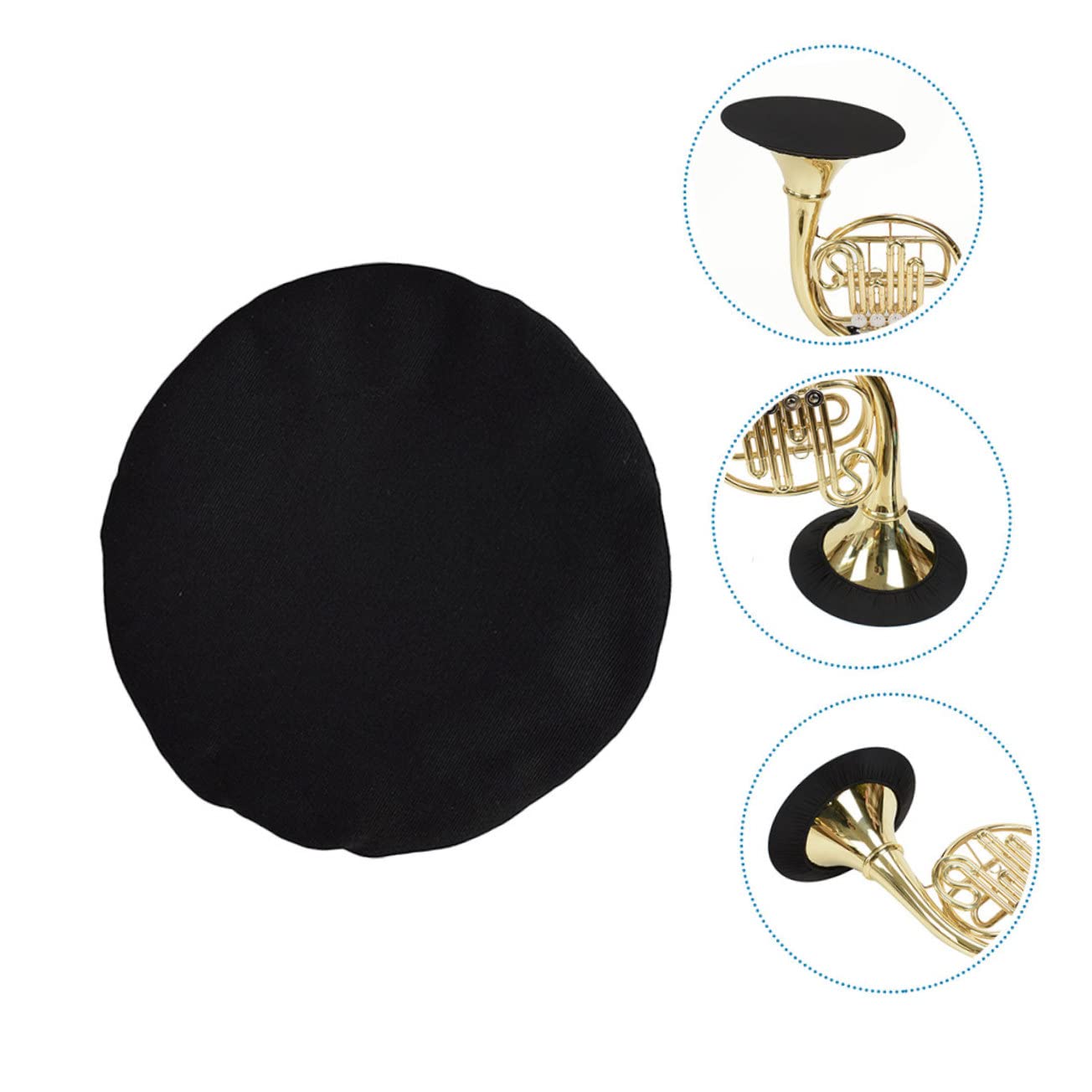 Totority Trombone Case Horn Musical Instrument Cover French Horn Speaker Cover Dust Cap for Music Instrument