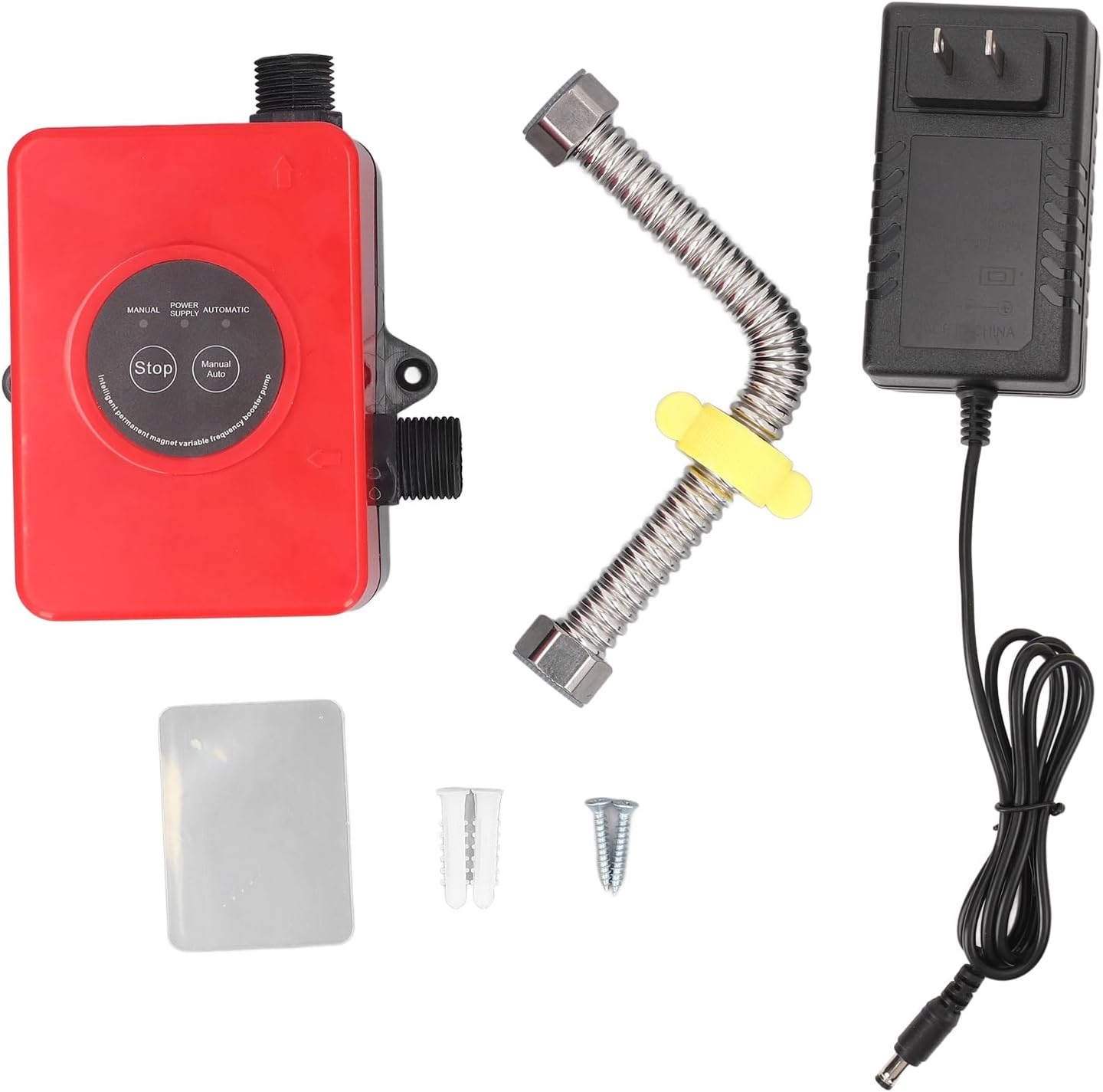 Portable Water Pressure Booster Pump for Home Sprinkler Shower System, 100W 32L/min Flow Rate, 24V DC Motor with US Plug