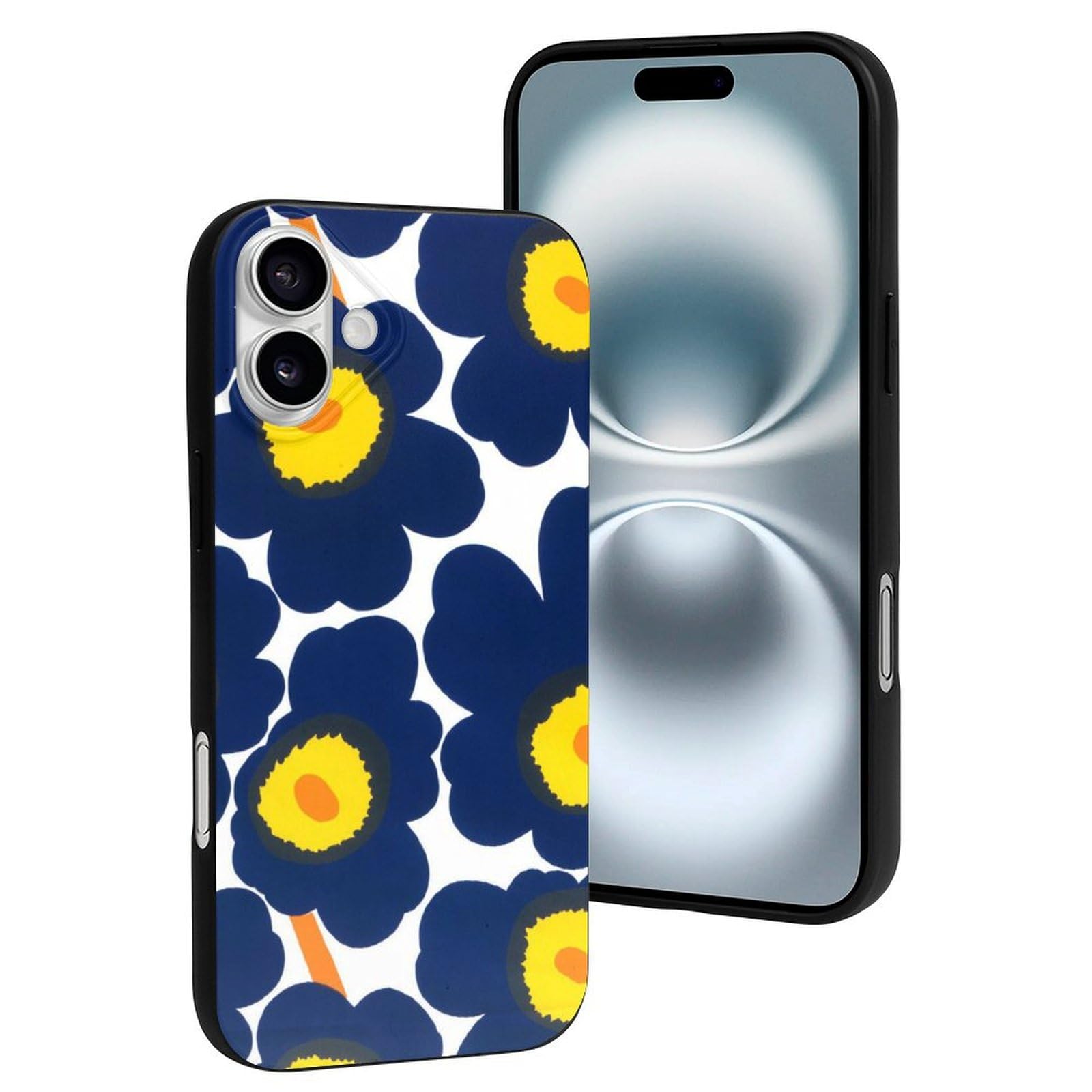 Amazon.co.jp: iPhone 16 Case, Marimekko Floral Pattern Smartphone