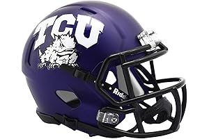 TCU Horned Frogs Satin Purple NCAA Riddell Speed Mini Football Helmet