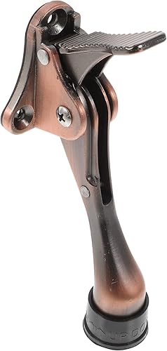 Operitacx Tope de puerta ajustable con bisagra para puerta, topes de puerta resistentes, topes de puerta para la parte inferior de la puerta, topes