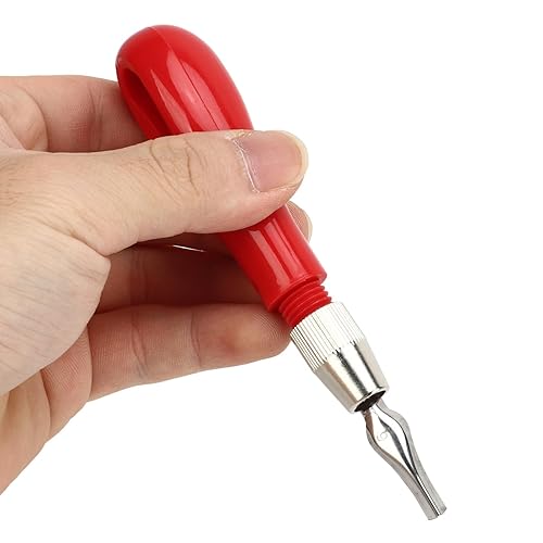 Miniatura 9 de Juego de cortadores de linóleo, cuchillas de acero inoxidable, estables, resistentes a la corrosión, kit de tallado de calabaza, mango de plástico