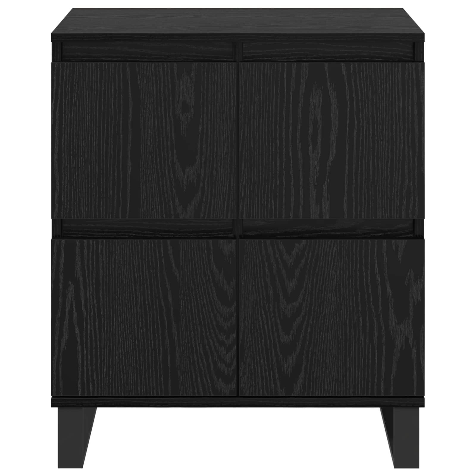 vidaXL Bufet Czarny Dąb 60 x 35 x 70 cm