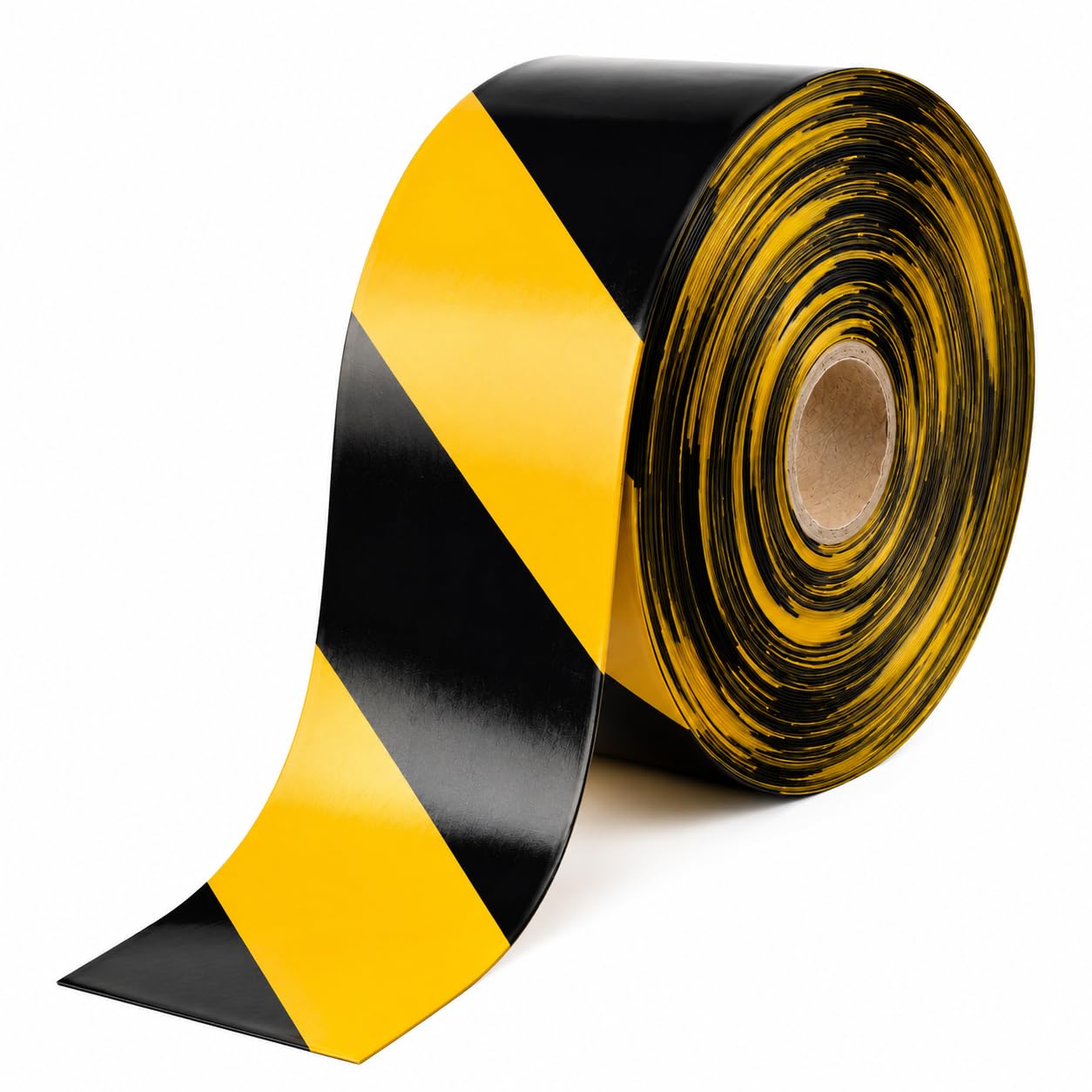 Zayejod 30M Floor Marking Tape 1.1mm Thick,Heavy Duty Safety Warning Tape,Adhesive Industrial Caution Tape for Warehouse, Factory, Forklift & High Traffic Floors(10cm,Black & Yellow)