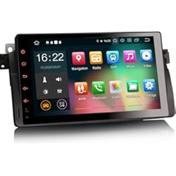 Pantalla Android Bmw X3 E83 Erisin 8-Core 9 Pulgadas Android 10.0 2 DIN GPS Navegación Estéreo de Automóvil Reproductor para BMW 3 Serie E46 M3 Rover 75 MG ZT Apoyo CarPlay Android Auto DSP BT WiFi Dab+ 4GB RAM+ 64GB ROM