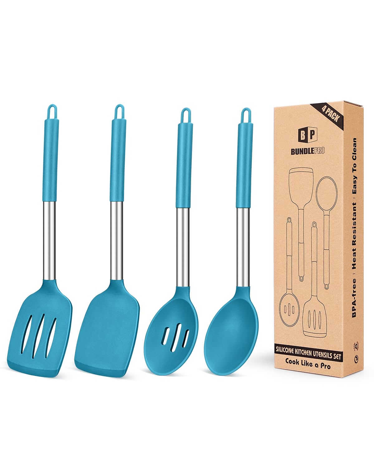 Silicone Cooking Utensil Set - 4 Piece -13