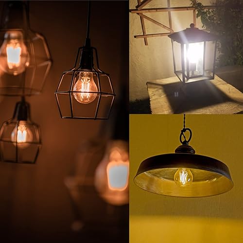 Miniatura 7 de Bombilla Edison de 12 voltios E26 de 12 V, bombilla LED blanca cálida equivalente a 2700 K, equivalente a 60 W, 12 V, 24 V, 36 V, bombillas vintage
