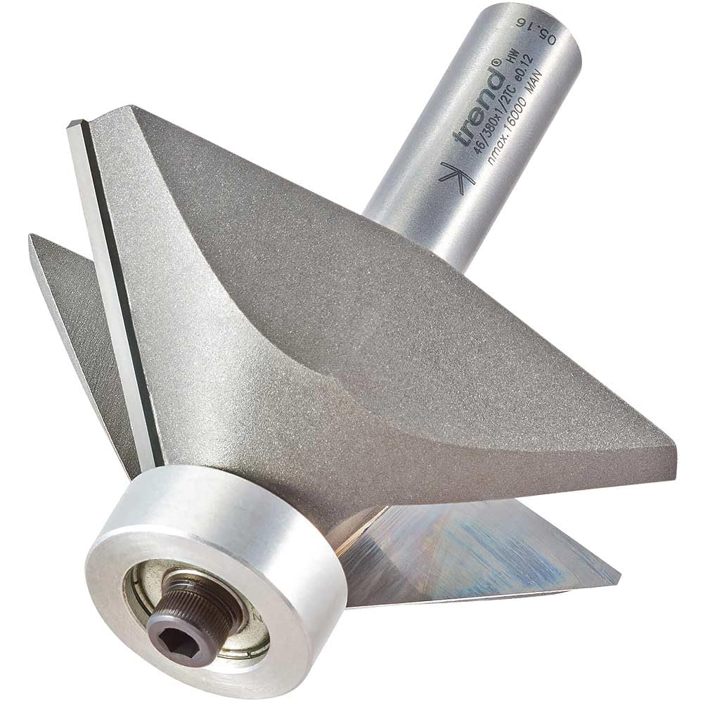 Trend Bearing Guided Chamfer Cutter 45 Degrees Pk 1 46/380X1/2Tc