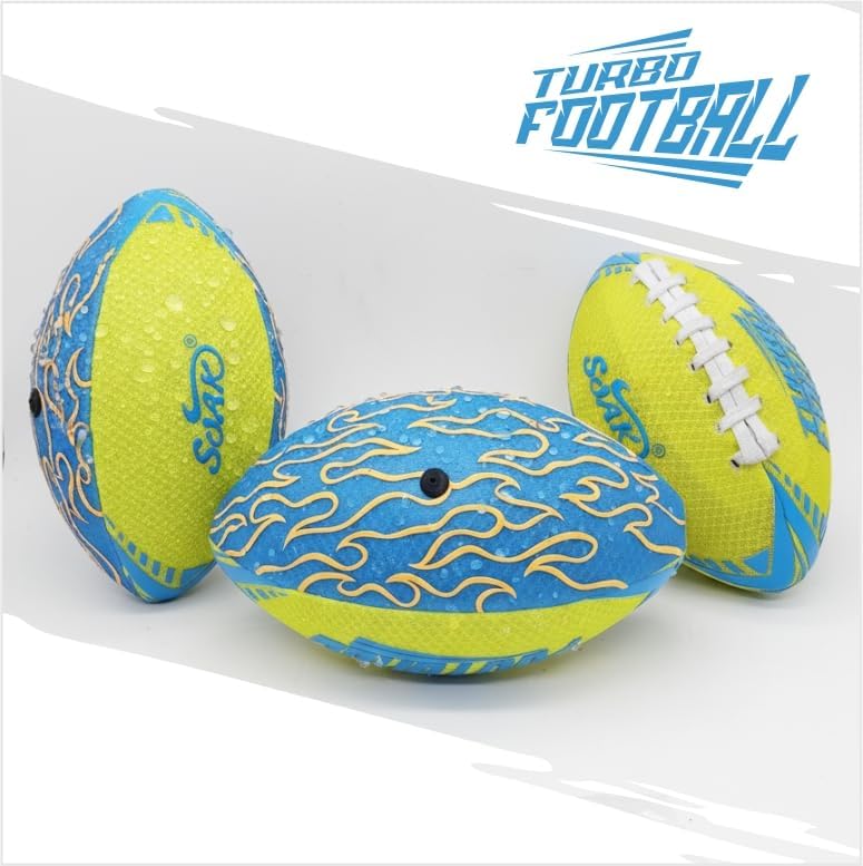SOAK Waterproof Floating Football for Pool & Beach, Lightweight Non-Slip Surface, Easy Grip Water Toy for Outdoor Play
