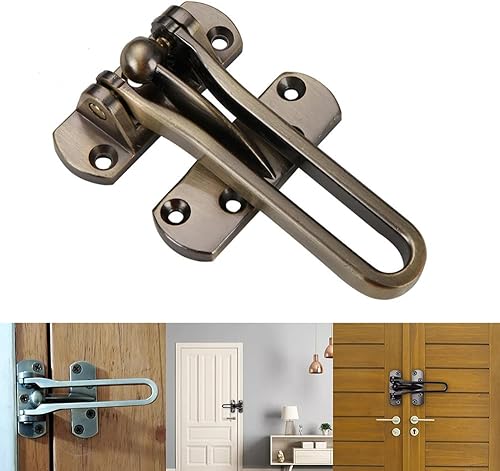 Miniatura 6 de Barra oscilante Cerradura de guardia de puerta antirrobo engrosada Cerradura de puerta Guardia de seguridad de puerta Cerradura de barra oscilante