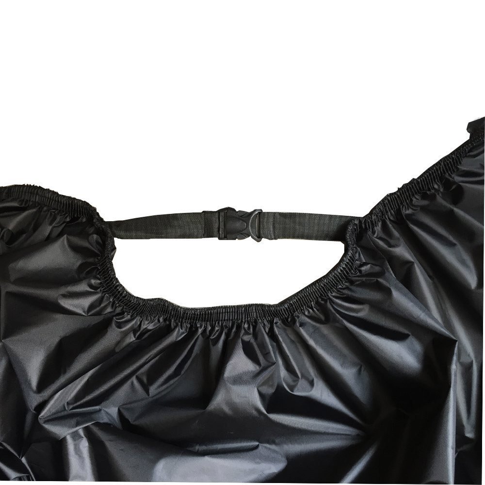 Housse de Moto XXXXL Exterieur Interieur Housse de Scooter Couvre de Moto Respirante Couleur Noire Couvrir Trous de Serrure Couvercle de Protection UV imperméable Motorcycle Cover Taille 4XL