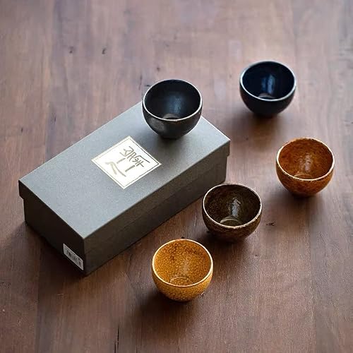 Kikyouya Japanese Tea Cup Set Appetizer Bowls Set Of 5 Made Of Porcelain Soil-Durable Small Side Dishes Dinnerware Set For Appetizers, Condiments, Snacks, Dessert #TOP1