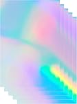 20 Sheets Holographic Sticker Paper 8.5x11 Inch Printable Waterproof Rainbow Vinyl for Inkjet or Laser Printer