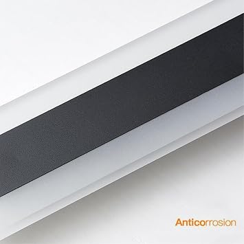 Minimalist Black LED Ceiling Light Fixture, Linear Flush Mount Lamp, Industrial Style for Kitchen, Entryway, Bathroom, Living Room