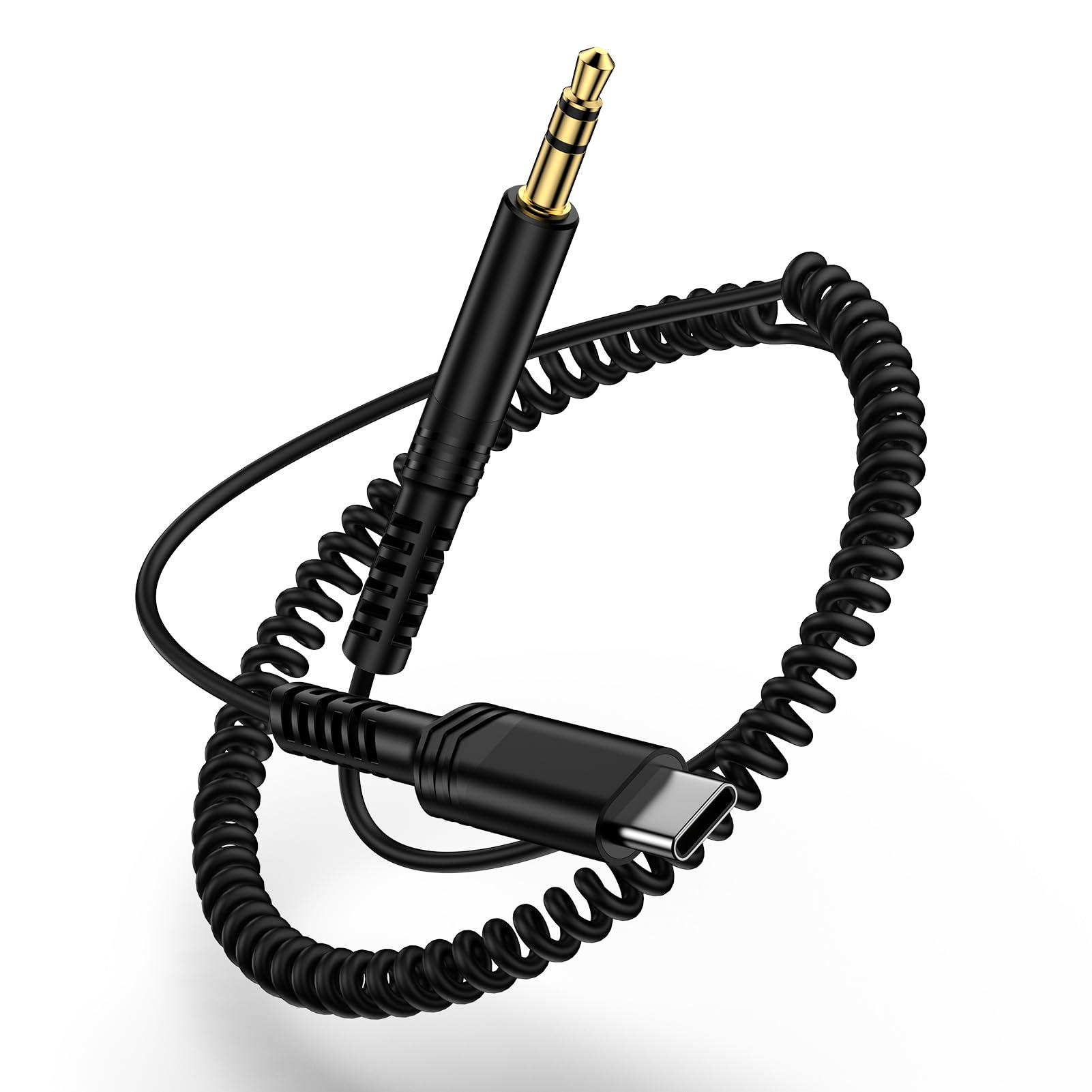 Samsung USB C to 3.5mm Audio Cable Adapter for Galaxy A17 A16 A15 A56 S25 Edge S24 Ultra S23 S22 S21 Pixel 10 9,6FT Coiled Type C to 3.5mm Headphone