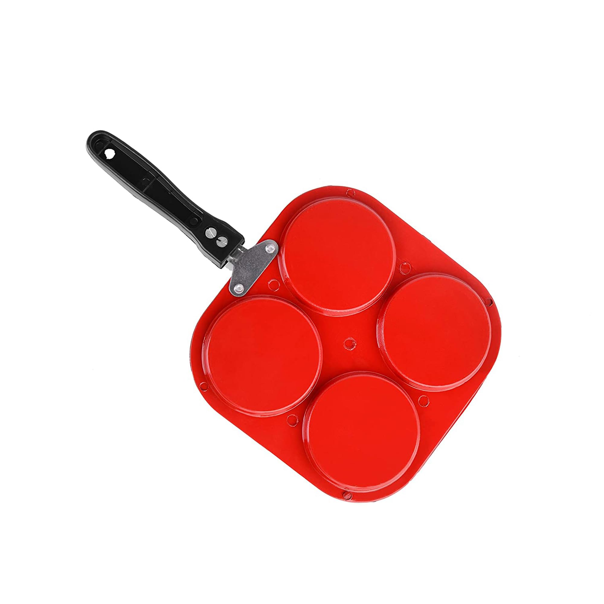 IDEAL PRIME Durable Aluminum Non Stick 4 Cavity Pancake Pan with Long Handle Rust Proof Mini Uttapam Pan Multi-Mini Snack Maker/Pan Cake Maker Grill Pan Cookware Pack of 1 3