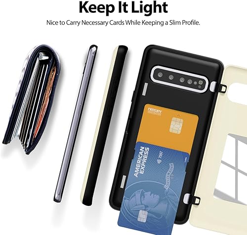 Miniatura 669 de GOOSPERY Parachoques magnético para puerta compatible con Galaxy S23, tarjetero tipo cartera, cierre automático, protección de doble capa resistente