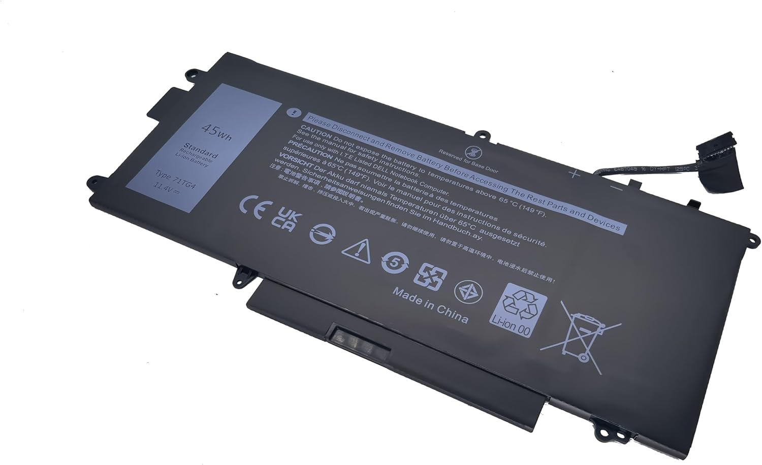 71TG4 Laptop Battery Compatible with Dell Latitude 13 7389 7390 2-in-1 and 5289 2-in-1 P29S001 P29S002 Series Notebook K5XWW 725KY N18GG CFX97 X49C1-11.4V 45Wh