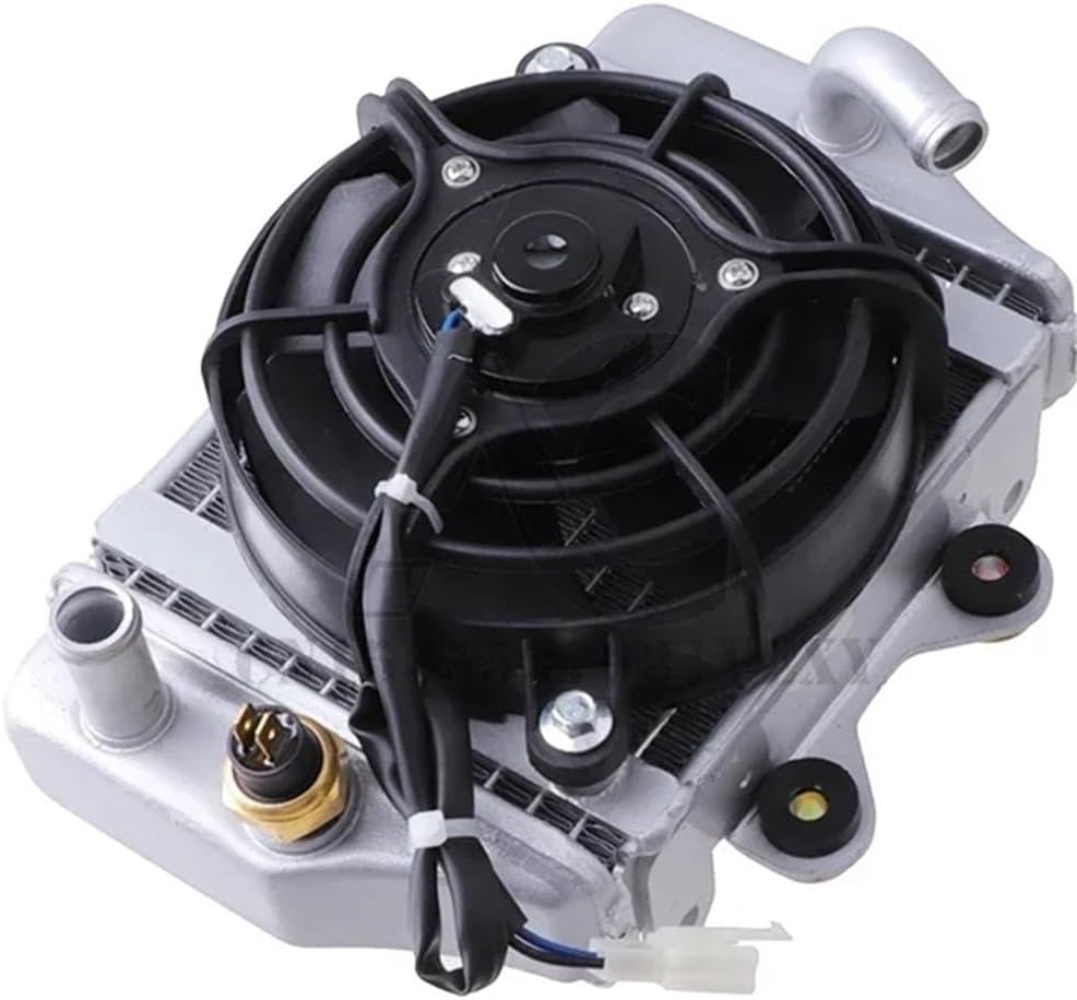 ATV Water Cooled Engine Radiator Cooling + Fan Fit For 150cc 250cc PIT Quad Buggy Dune Motocross Accessories(Radiator)