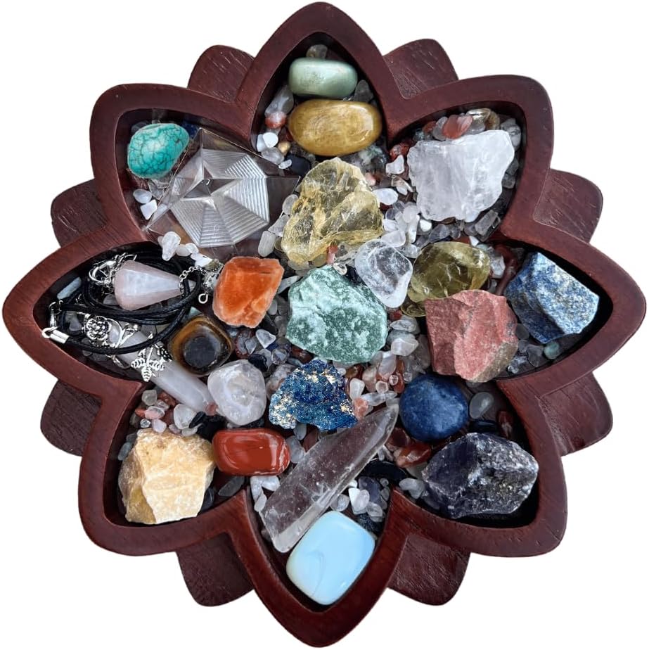 Lotus Crystal Tray for Stones Crystals and Healing Stones