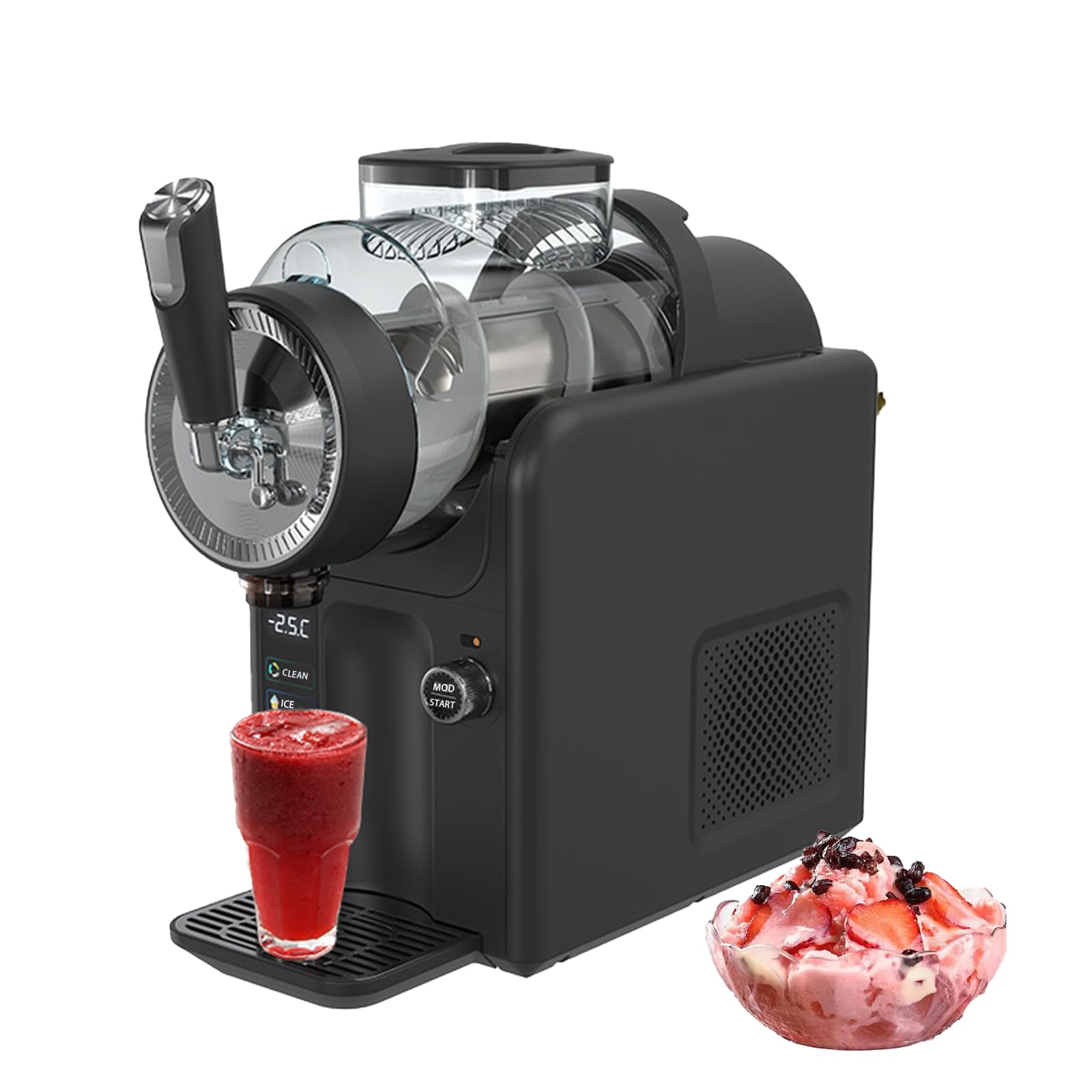 Máquina para hacer granizados rápida con autolimpieza un clic