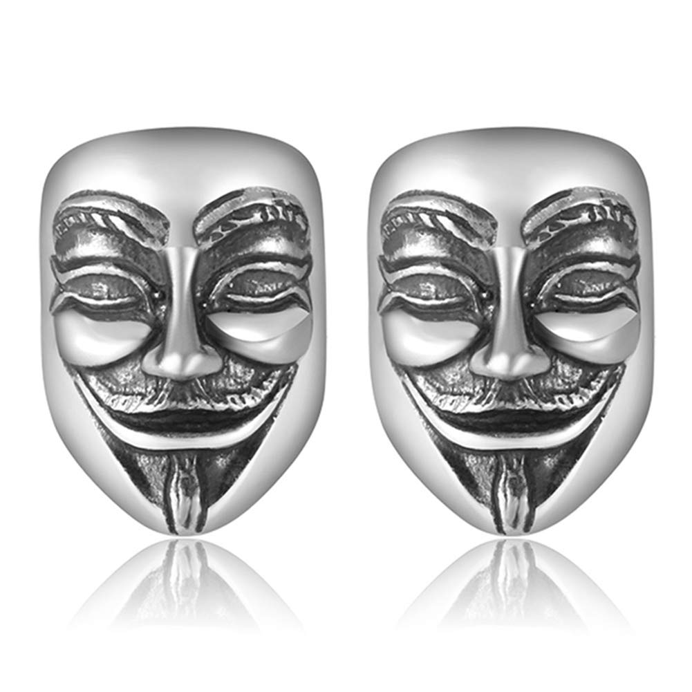Orecchini punk irregolari con maschera in metallo - DHgate